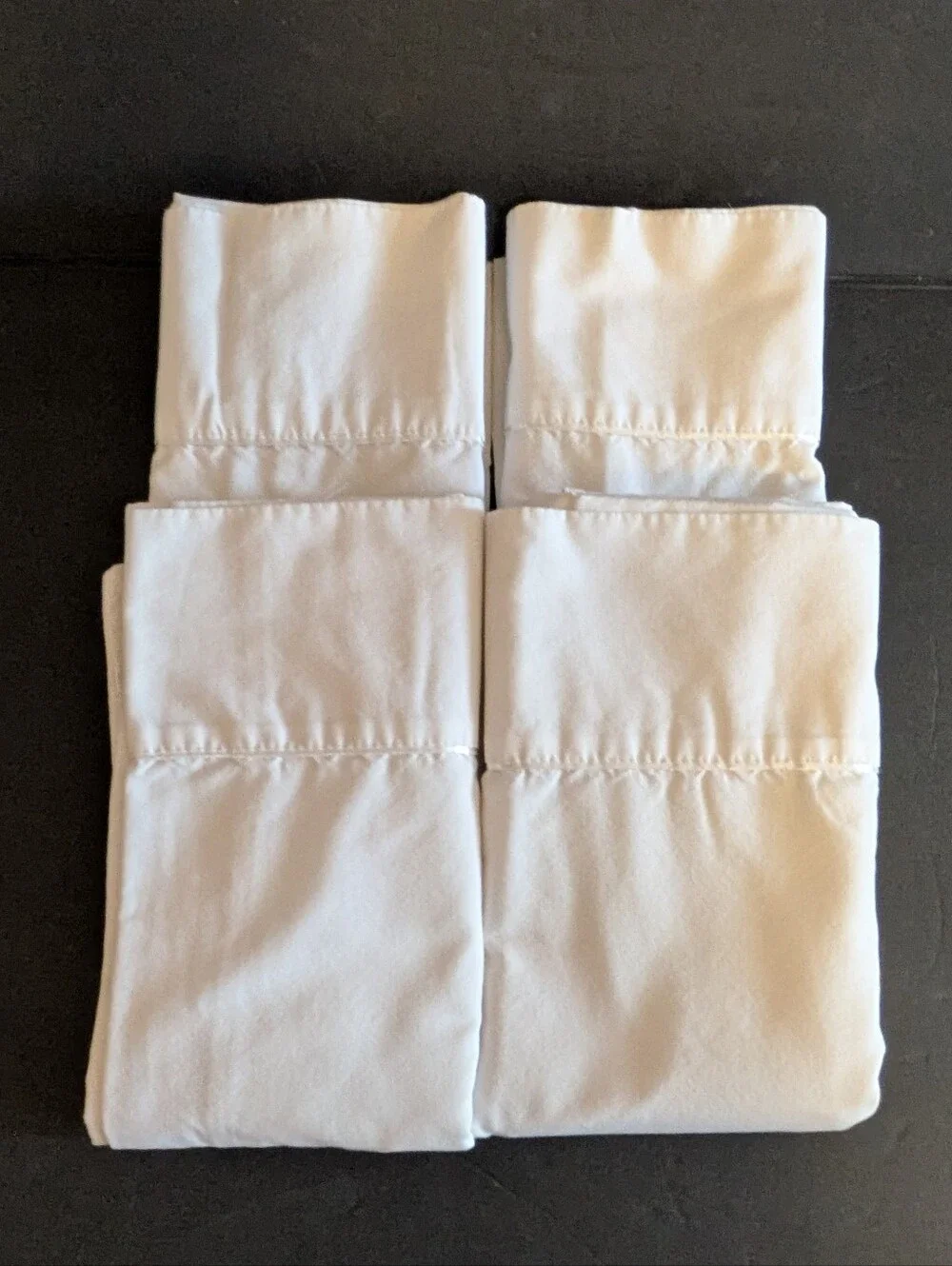 J C Penney Home Collection White Pillowcase Set of 4 King Premium Home Bedding